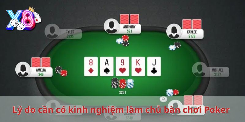 Lý do bạn cần trang bị kinh nghiệm làm chủ bàn chơi Poker